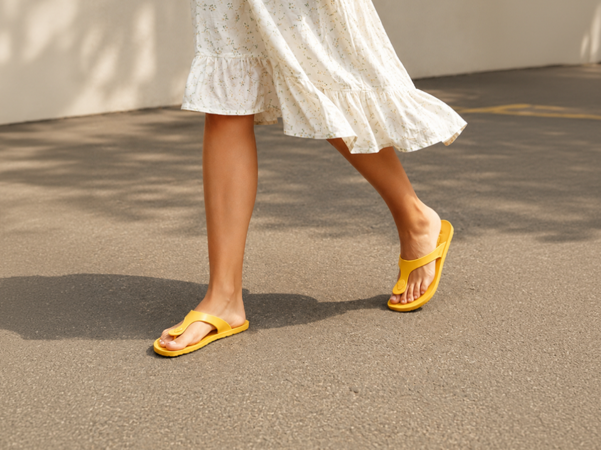 Candy Yellow Sole Yellow Strap