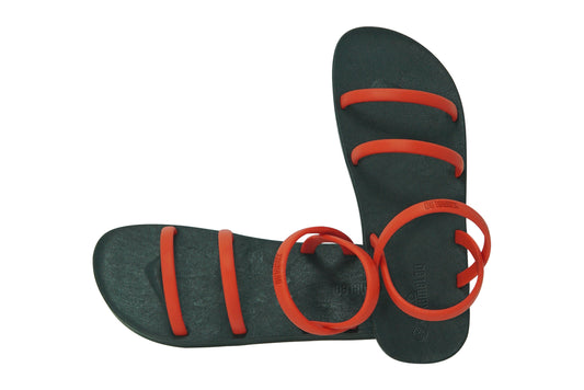 Twin Slim Black Sole Red Strap