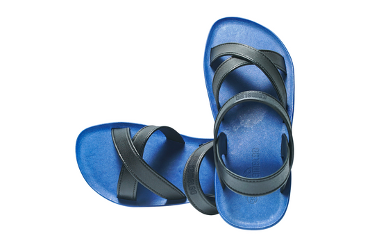 Cross Plus Blue Sole Black Strap