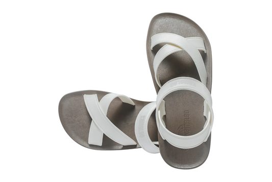 Cross Plus Brown Sole White Strap
