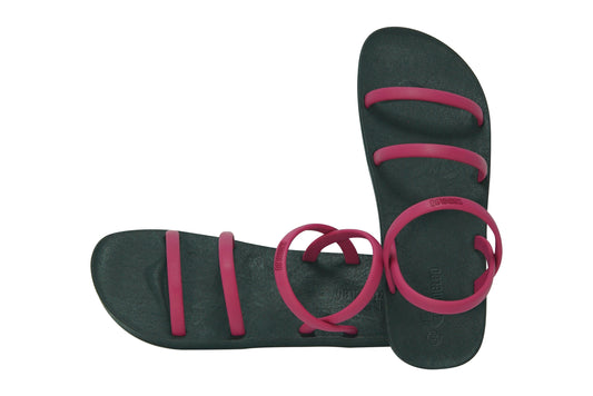 Twin Slim Black Sole Pink Strap