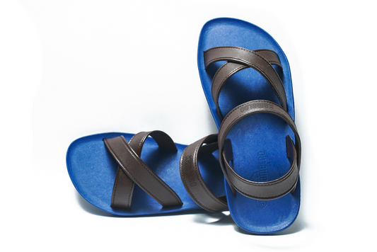 Cross Plus Blue Sole Brown Strap