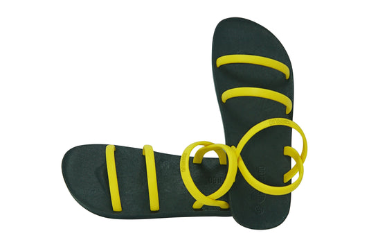 Twin Slim Black Sole Yellow Strap