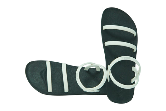 Twin Slim Black Sole White Strap