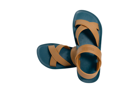 Cross Plus Green Sole Caramel Strap