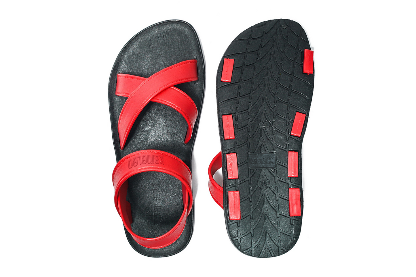 Cross Plus Black Sole Red Strap