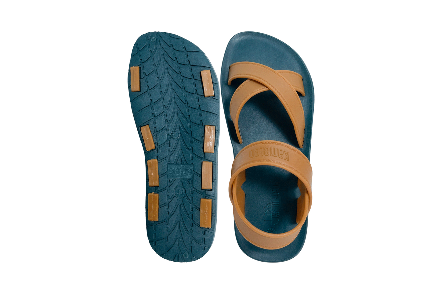 Cross Plus Green Sole Caramel Strap