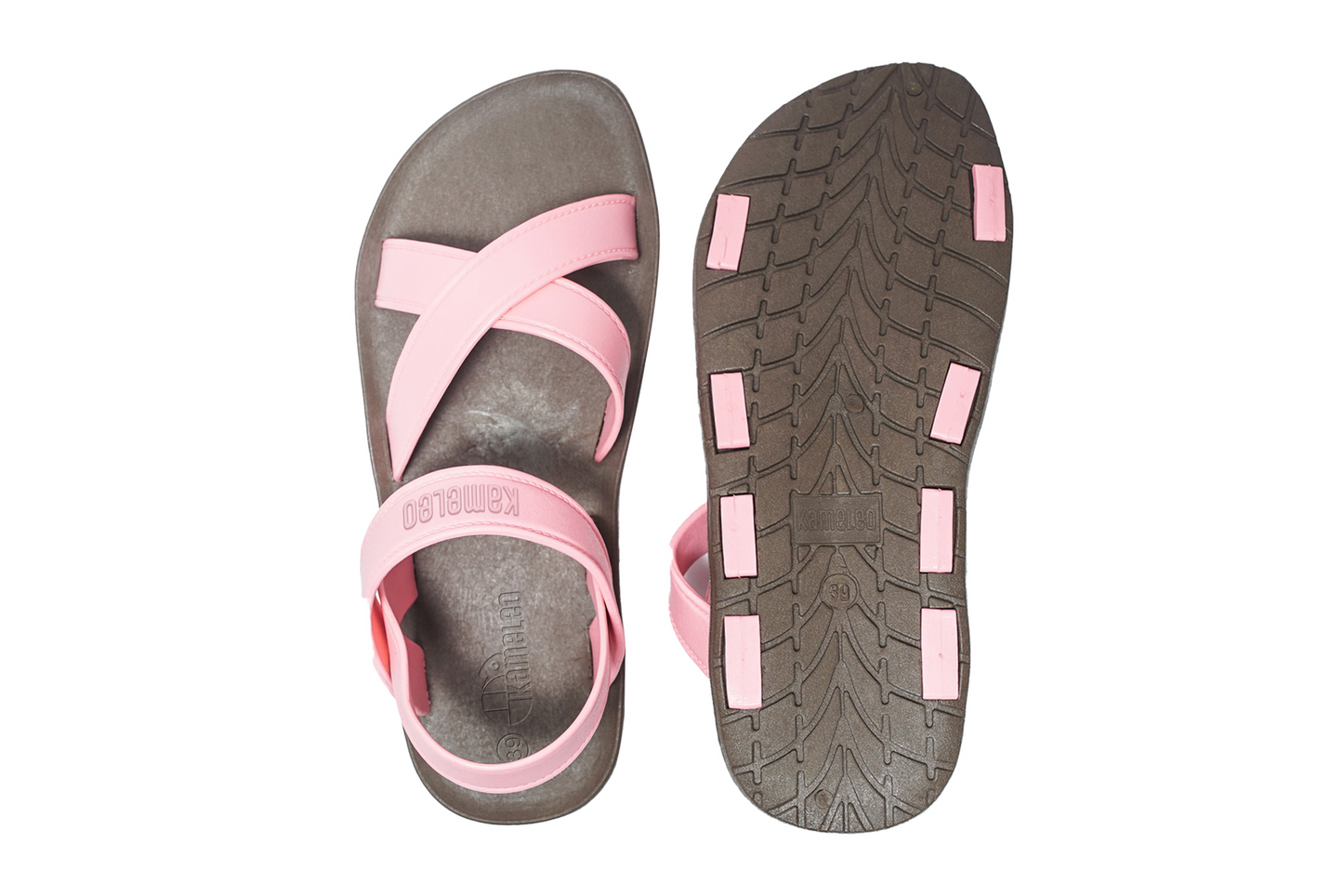 Cross Plus Brown Sole LightPink Strap