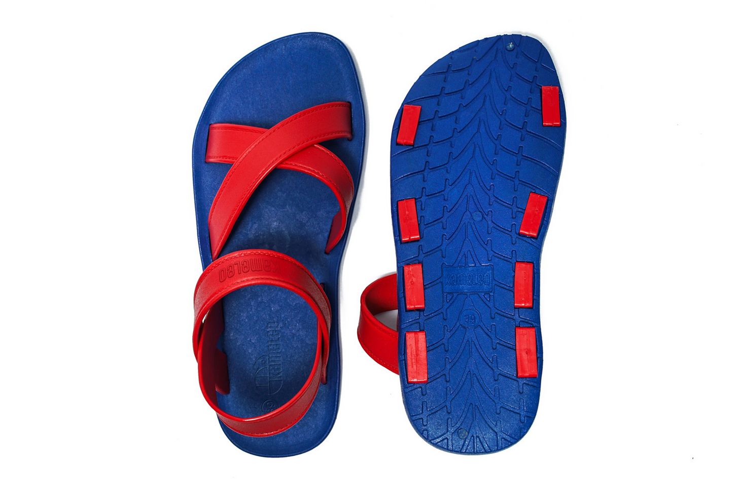Cross Plus Blue Sole Red Strap