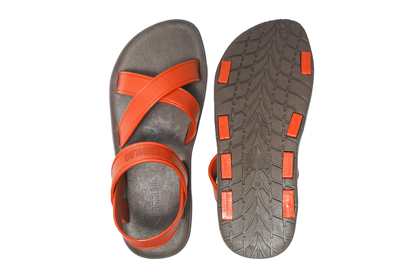 Cross Plus Brown Sole Orange Strap