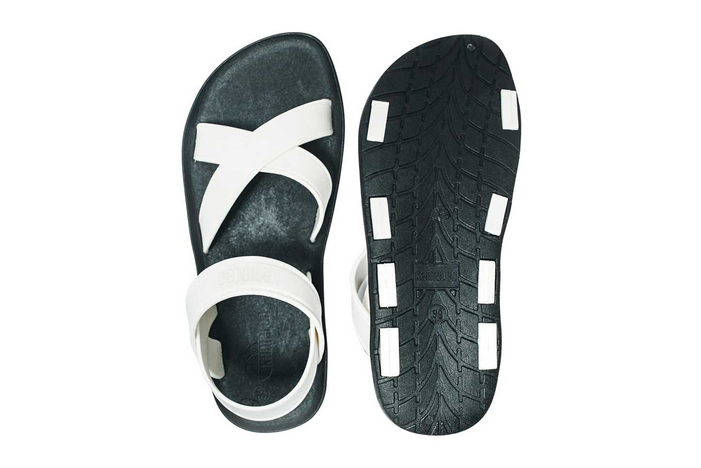 Cross Plus Black Sole White Strap