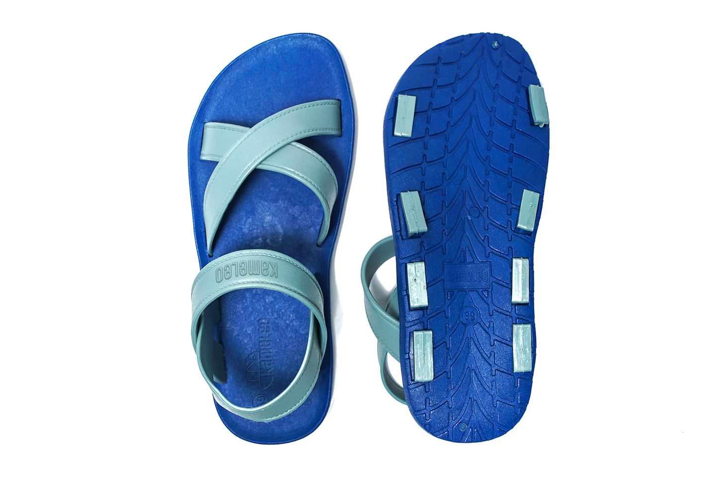 Cross Plus Blue Sole Grey Strap