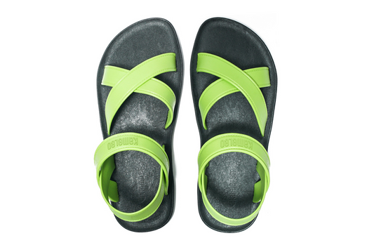 Cross Plus Black Sole Lime Strap