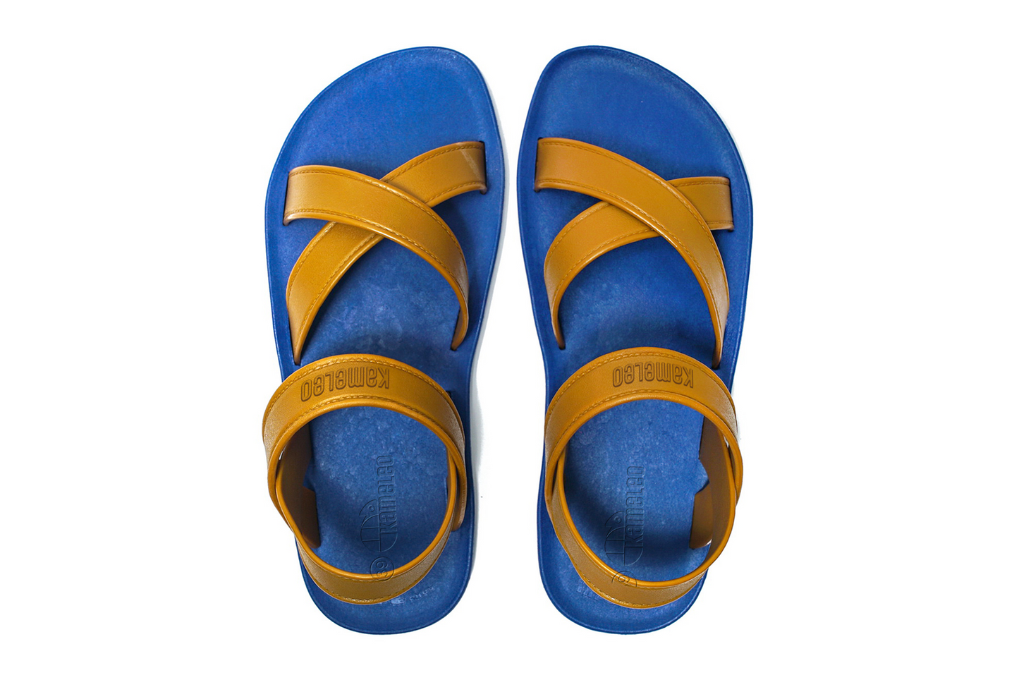 Cross Plus Blue Sole Caramel Strap