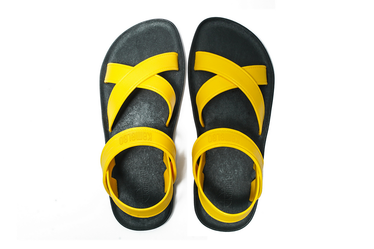 Cross Plus Black Sole Yellow Strap
