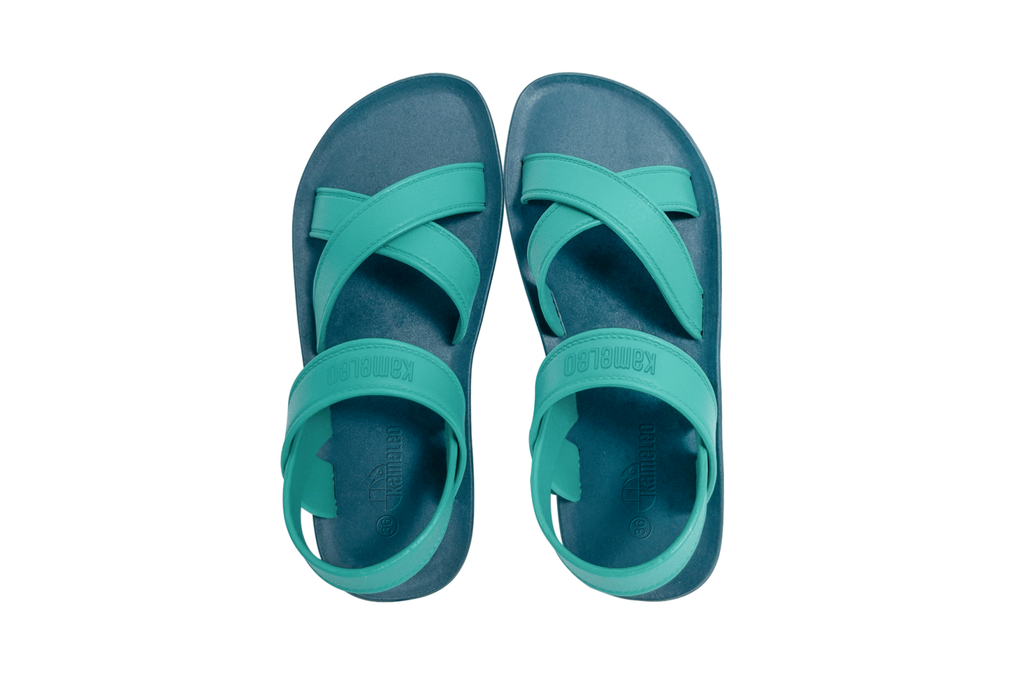 Cross Plus Green Sole Green Strap