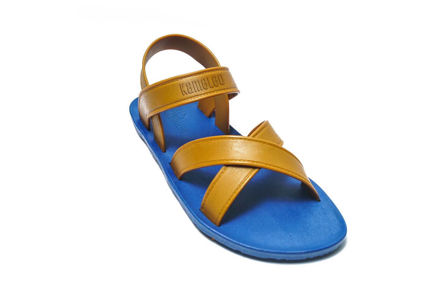 Cross Plus Blue Sole Caramel Strap